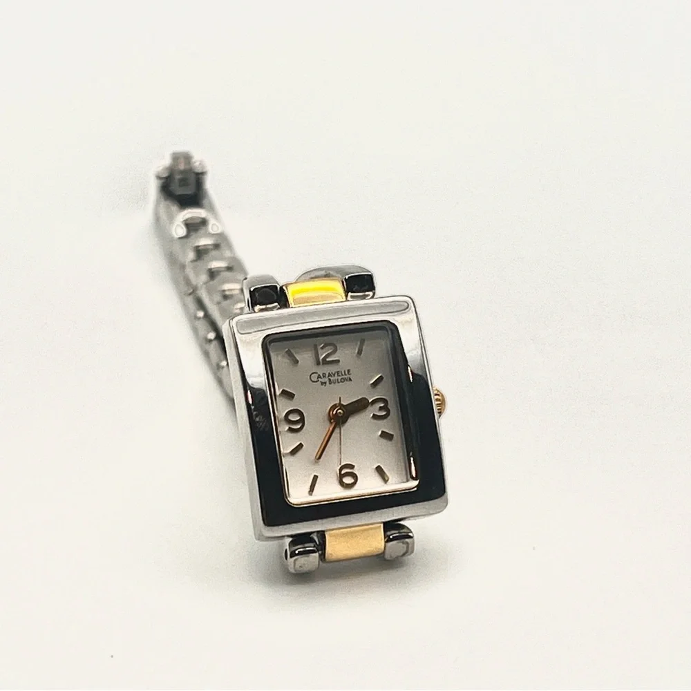 Caravelle by Bulova Womens Watch Two-Tone 6.75" New Battery - Picture 11 of 13